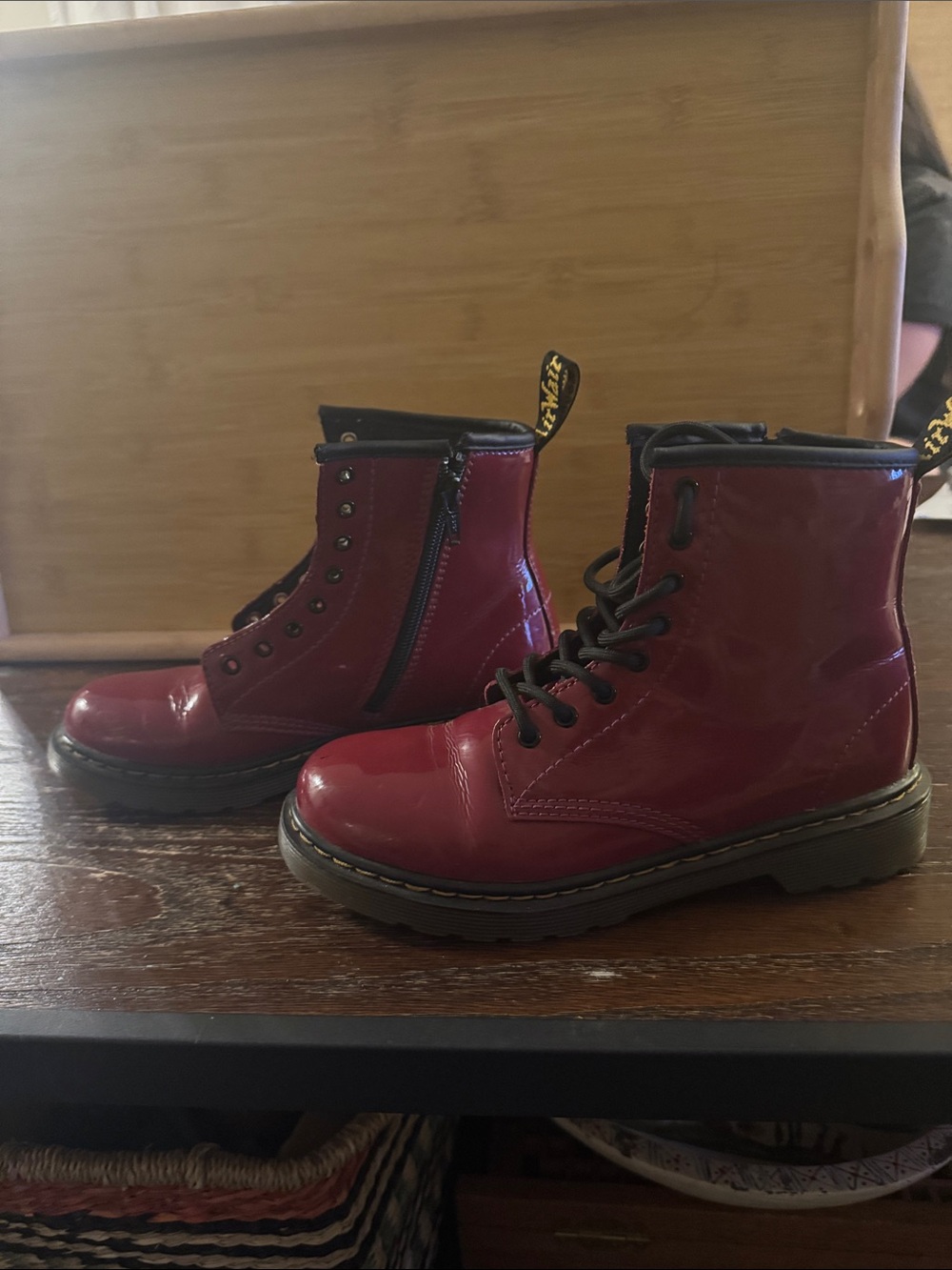 Burgundy Dr. Martens Junior - Picture 7 of 7